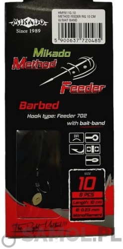 Przypony z gumką Mikado Method Feeder HMFB11G.jpg