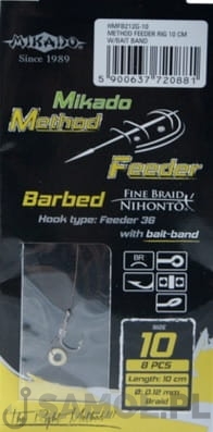 Przypony z gumką Mikado Method Feeder HMFB212G.jpg