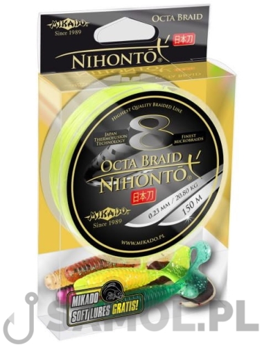 Plecionka Mikado Nihonto Octa Braid 150m FLUO.jpg