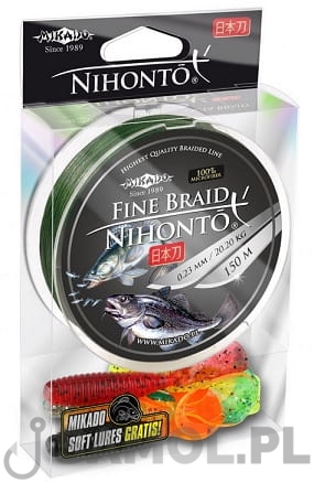 Plecionka Mikado Nihonto Fine Braid 150m Green.jpg