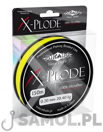 Plecionka Mikado X-PLODE 150m YELLOW.jpg