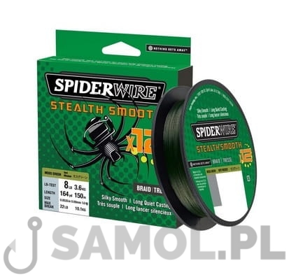Plecionka Spiderwire Stealth Smooth 12 Moss Green.jpg