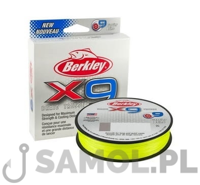 Plecionka Berkley X9 Braid Fluro Green.jpg