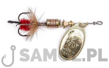 BŁYSTKA OBROTOWA MEPPS AGLIA MOUCHE ZŁOTA - CZERWONY CHWOST.jpg