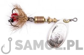 BŁYSTKA OBROTOWA MEPPS AGLIA MOUCHE SREBRNA - CZERWONY CHWOST.jpg