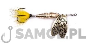 BŁYSTKA OBROTOWA MEPPS BUG YELLOW MAY ZŁOTO - ZŁOTY