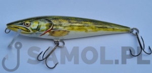 WOBLER DORADO ESOX 8CM F NGR